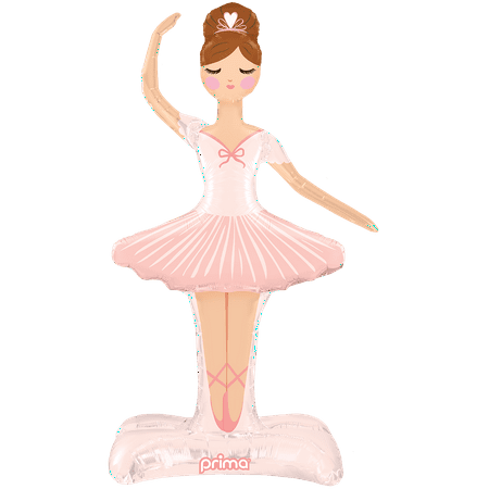 49" Standing Ballerina Shape - Light Skin Balloon