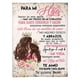 thumbnail image 1 of Sobre Con Estampado De Letras Manta De Franela Manta Para El Hogar Para Hija O Hijo Methold HA046447-01, 1 of 6