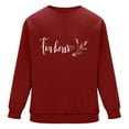 thumbnail image 6 of Mens Sweatshirt Love Heart Printed Fashion Valentines Pullover Tops Loose Fit Casual Holiday Couple Outfits (XL, Red), 6 of 6
