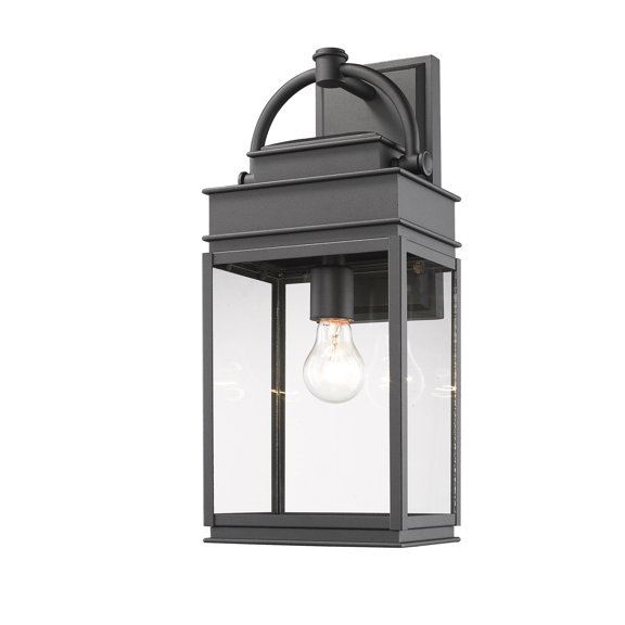 AC8230BK Artcraft Lighting Fulton-1 Light Outdoor Wall Mount in Traditional Style-7 Inches Wide by 19.5 Inches High-Black Finish