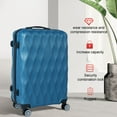 thumbnail image 3 of Thehsnt 4 Pcs/Set Suitcase Set Different Sizes Large Hard Shell Waterproof Telescopic Handle Spinner Wheel TSA Lock 14/20/24/28 Inch Luggage Suitcase Set, 3 of 8