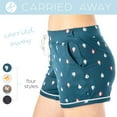 thumbnail image 3 of Hello Mello Carried Away Lounge Soft Shorts Pajama Bottoms, Carried Away Small/Medium (Women's), 3 of 10