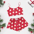 thumbnail image 5 of cocolona Womens Christmas Pajamas Print Cami Tops and Shorts Pajama Set Lightweight Comfy 2 Piece Lounge Outfits Sleepwear, 5 of 6