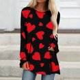 thumbnail image 1 of Qertyioot Cadeau de la Saint-Valentin! Blouse Décontractée à Manches Longues et Col Rond pour Femmes, Imprimé St. Patrick, 1 of 5