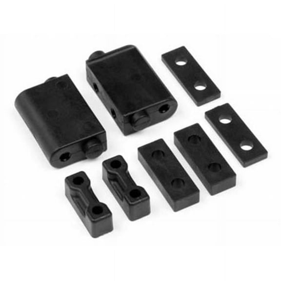 HPI Racing HPI100325 Servo Mount Set with Blitz-Firestorm Spare Parts Kit, Black