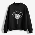 thumbnail image 4 of WXLWZYWL Trendy Sweatshirts For Women 2023 Women Casual Print Round Neck Loose Long Sleeve Short Tops Blouse Hoodless Sweatshirts, 4 of 5