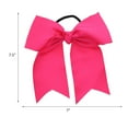 thumbnail image 5 of Motique Accessories Hot Pink Jumbo Bow Pony with Tails, 5 of 5