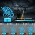 thumbnail image 4 of 3D Dragon Lamp Night Light 3D Illusion lamp for Kids, 16 Colors Changing with Remote, Kids Bedroom Decor as Xmas Holiday Birthday Gifts for Boys Girls, 4 of 12