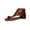 Brown, variant on Women's Gladiator Ankle Sandals, Open Toe Flat Summer Sandals, Women's Open Toe Leather Sandals Vintage Solid Side Buckle Shoe Back Zipper Retro Goth Flat Durable Summer Sandal, Black 6