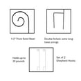 thumbnail image 3 of Pure Garden Set of 2 Shepherd Hooks for Flower Gardens and Patios (Black), 3 of 4