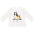 thumbnail image 3 of Inktastic I Love My Grandma Loves Me Cat Boys or Girls Long Sleeve Toddler T-Shirt, 3 of 5