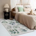 thumbnail image 3 of Leaf Area Rugs for Bedroom Living Room - 3x5 ft - Plant Carpet for Home Decor - Leaf Patterned Decorative Indoor Small Rug - Washable & Soft & Non Slip & Low Pile (ZF&7512), 3 of 7