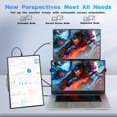 thumbnail image 3 of Monitor Portátil Jusnboir T140 14 Pulgadas FHD 1080P IPS USB C HDMI para Laptop PC Consolas, 3 of 5