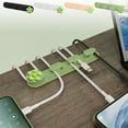 thumbnail image 1 of Sentmoon Socket Rail Socket Holder Punch Free Cable Clamp Desktop Cable Organizer Data Cable Holders Storage Bundle Hub Buckle Rubber Wires Clamp, 1 of 7