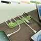 thumbnail image 1 of Abrazadera para Cables Sin Perforaciones | Organizador de Cables Autoadhesivo para Escritorio | Soporte para Cables de Datos y Carga | Blanco, Naranja, Verde | Paquete de 4, 1 of 6