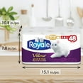 thumbnail image 3 of Royale Velour Toilet Paper, 12 equal 48 Rolls, 284 Sheets Per Roll, 3 of 9