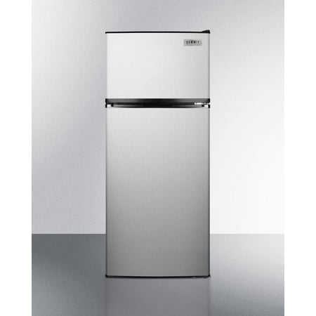 FF1159SS 24 Energy Star Rated Apartment Size Top Freezer Refrigerator 10.3 cu. ft. Capacity Frost Free Operation Adjustable Shelves Door Storage Clear Crisper & ADA Compliant Height in Stainless