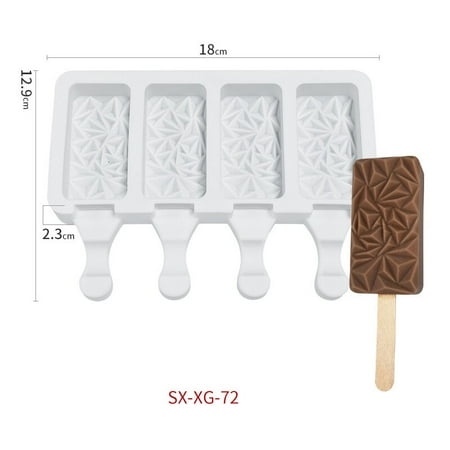 

Geometry Pattern Silicone Ice Cream Mold Ice Pop Cube Popsicle Barrel Mold Dessert DIY Home Ice Mould Mar Tools for Ice Ma