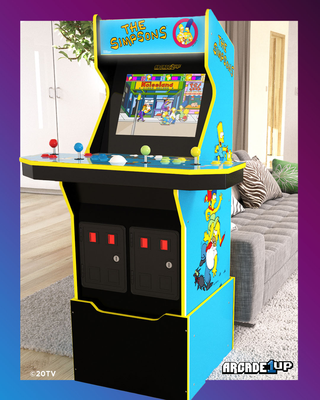 Arcade1Up, The Simpsons Arcade With Riser - image 4 of 11