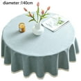 thumbnail image 2 of Nappes en Microfibre Imperméables, Nappes Rondes pour Extérieur et Intérieur, 2 of 5