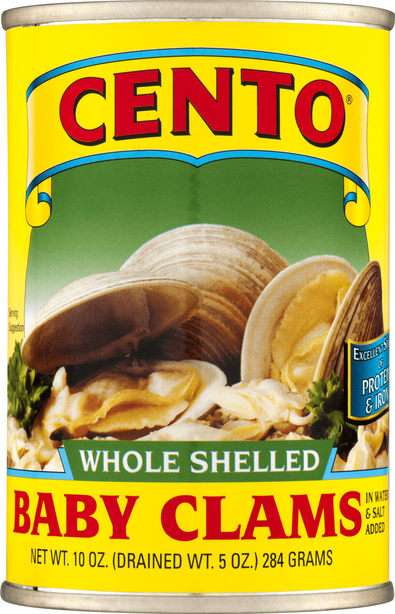 Cento Whole Shelled Baby Clams, 10 oz Can