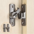 thumbnail image 2 of RUISINERY Without Perforated Aluminum Alloy Sliding Door Lock Without Theft Buckles for Home and Hotel Use 90 Degrees 180 Degrees, 2 of 8