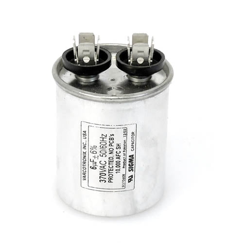43-25136-04 - OEM Rheem Round Run Capacitor 6 uf 370 Volt