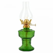 LAMIRO Large Oil Lamp Lantern Vintage Glass Kerosene Lamp 12.5'' Chamber Oil Lamps for Indoor Use Home Decor Lighting Oil Lantern