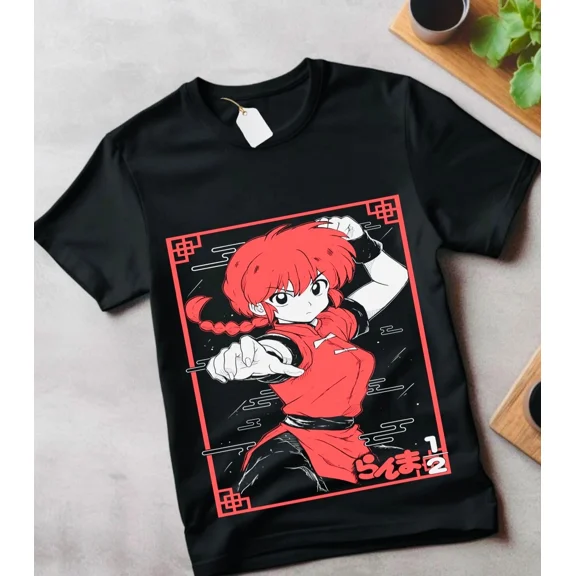 VINTAGE Shampoo Rumiko T-shirt Takahashi Ranma 1/2 Girl Kawaii Funny Anime gift All Size