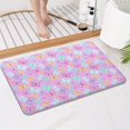 thumbnail image 4 of Pink Butterfly Pattern Bathroom Rugs Mat,Non Slip Microfiber Bathroom Rug,Rubber Backing,Soft Bathroom Mats for Bathroom Floor,Tub and Shower,17x27in(43x68cm), 4 of 5