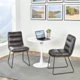 thumbnail image 4 of Homy Casa - Ensemble de 2 chaises de conférence capitonnées, 4 of 11