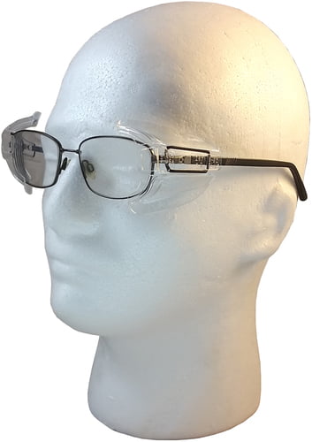 9507 2PCS Clear Universal Flexible Side Shields Safety Glasses Goggles Eye Prote 