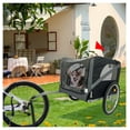 thumbnail image 2 of Dog Bike Trailer - Folding Pet Carrier for Bicycle, 20 Inch Wheels, Safety Flag, 2 of 9