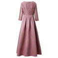 thumbnail image 3 of Cathalem T Shirt Dresses for Women Knee Length Party Casual Elegant Dress Party Fashion Women Bronzing Clubwear Comfy Dress Dress Pink XX-Large, 3 of 5