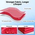 thumbnail image 6 of CHITOOMA 10 x 10ft Pop up Canopy Tent, Instant Outdoor Shelter Easy Portable Straight Leg Canopy Tent, Red, 6 of 12