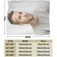 thumbnail image 4 of Ryan Actor Reynolds Throw Blanket Soft Plush Travel Blanket for Bedroom Living Room Couch Office 50"X40", 4 of 9