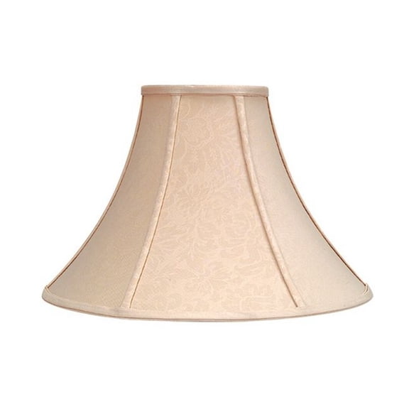 SH-7048-Cal Lighting-Accessory - Silk Shade with Pattern-12 Inches Tall and 17 Inches Wide