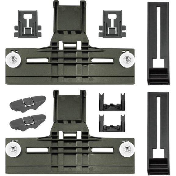 Upgraded W10350375 W10712395 Dishwasher Top Rack Adjuster Kit for Whirlpool & Kenmore Dishwasher, Fits WDT750SAHZ0 WDT730PAHZ0 WDT970SAHZ0