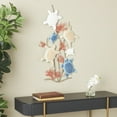 thumbnail image 2 of DecMode Multi Colored Metal Swimming Turtle Wall Decor with Red Coral Accents, 2 of 10