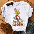 thumbnail image 4 of Camiseta Kawaii de Disney con dibujos animados de princesas Blancanieves para mujer, Camisetas estampadas de los siete enanitos, camisetas Unisex, camisetas para mujer, 4 of 5