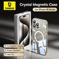 thumbnail image 2 of Funda magnética Baseus para iPhone 16 15 14 Pro Max con carga inalámbrica MagSafe Funda para PC para iPhone 13 12 11 Pro Max Funda Case, 2 of 5