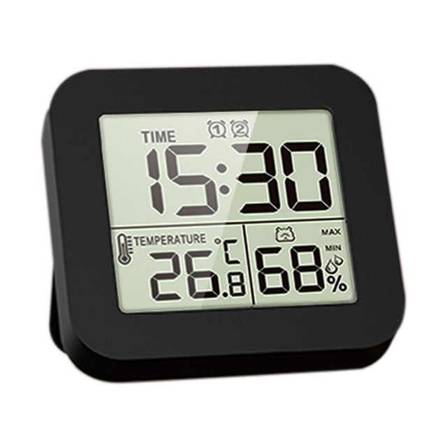 Vwrxbz Digital Hygrometer Thermometer with Clock Timer Alarm Humidity Temperature Meter