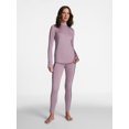 thumbnail image 2 of ClimateRight by Cuddl Duds Women's Warm Plush Warmth Mock Neck Base Layer Thermal Top, Sizes XS to 4X, 2 of 5