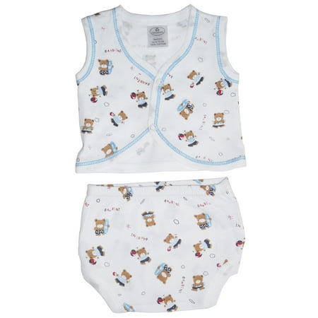 

Bambini Diaper Shirt & Panty 2pc Outfit Set (Baby Boys or Baby Girls Unisex)