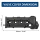 thumbnail image 2 of 132644Z011 Unique Bargains tapa de Válvula de motor negro, 2 of 8