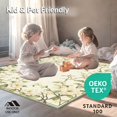 thumbnail image 4 of ODIKA 4'x6' Machine Washable Non-Slip Area Rug, Trellis Bloom Cream Floral on Natural High Traffic Rug, Ivory, 267522, 4 of 5