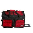 thumbnail image 2 of Dejuno 20-inch Carry-On Rolling Duffle Bag - Red, 2 of 5