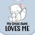 thumbnail image 4 of Inktastic White Kittens My Great Aunt Loves Me Boys or Girls Baby Bib, 4 of 4