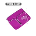 thumbnail image 3 of Deago 11/14/15 Inch Laptop Sleeve Bag Waterproof Protective Case with Handles, Portable Slim Computer Notebook Carrying Bag Briefcase Handbag for Men Women - Purple, 3 of 9