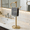 Brushed Gold, variant on TT - 17 Inch Antique Brass Stand Towel Bar Hanger Hand Towel Bar Bathroom Vanity Countertop Towel Holder Free Standing Stainless Steel Towel Ring Hardware Accessories Towel Rack